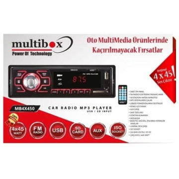 Multibox USB/TF Bluetooth Oto Teyp