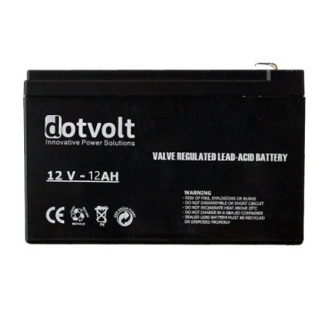 Dotvolt 12V 12A Bakımsız Kuru Akü