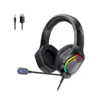 Lecoo HT403 Usb RGB Oyuncu Kulaklık Siyah