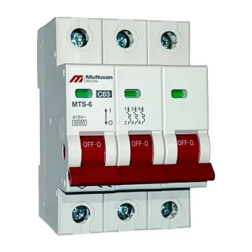 Mutlusan MTS06-3063C 3P 63A 6kA C Tipi Otomat