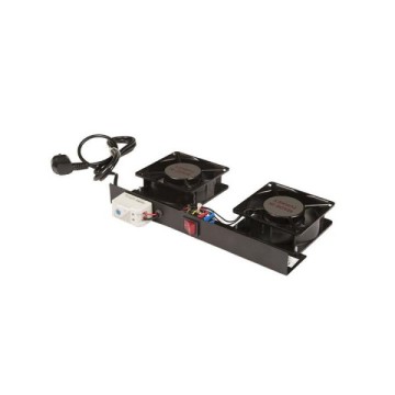 Lande FS Serisi 2li Termostatlı Fan Modülü Siyah