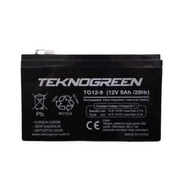 Teknogreen 12V 9Ah Bakımsız Kuru Akü (K.10)