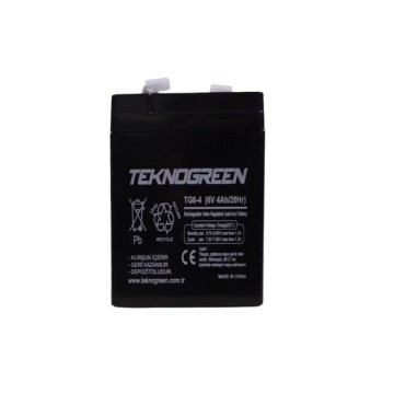 Teknogreen 6V 4Ah Bakımsız Kuru Akü (K.20)