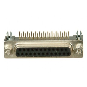 25 Pin 2 Sıra 90º Dişi D-Sub Konnektör