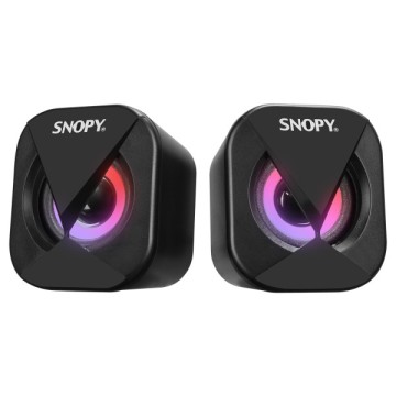 Snopy SN-83U 2x2W Usb 2.0 Rgb Hoparlör Siyah