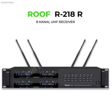 Roof R-218 8 Yaka UHF Telsiz Mikrofon Seti
