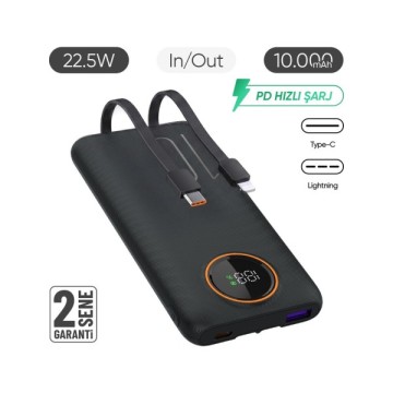 Snapron SNP-3012 10000mAh Powerbank Siyah