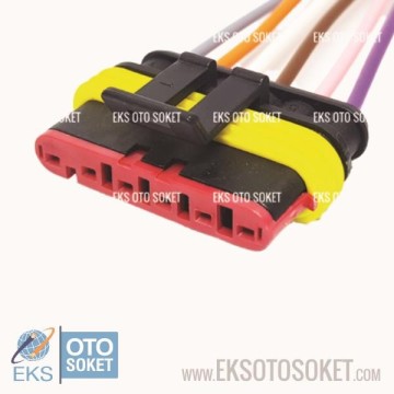 EKS 6C008 Süper Seal 6 Pin Dişi-Erkek