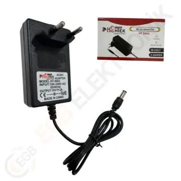 Hightek HT5062 18V 2A 5.5x2.5 Priz Tipi Adaptör