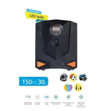 Piranha 11316 12V 150PSI Dijital Hava Kompresörü