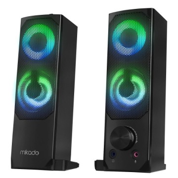 Mikado MD-S102 2x3W RGB Siyah Usb Soundbar
