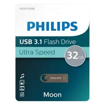Philips Moon 32Gb Usb 3.1 Flash Bellek Uzay Gri