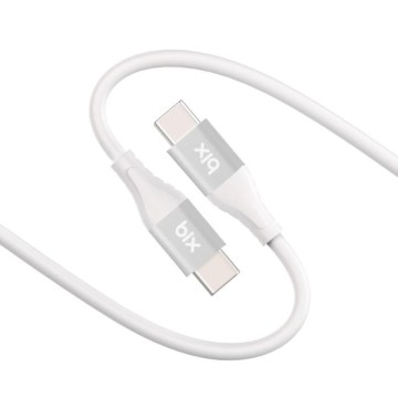 Bix BXSC1CC Type-C to Type-C Şarj Kablosu Beyaz