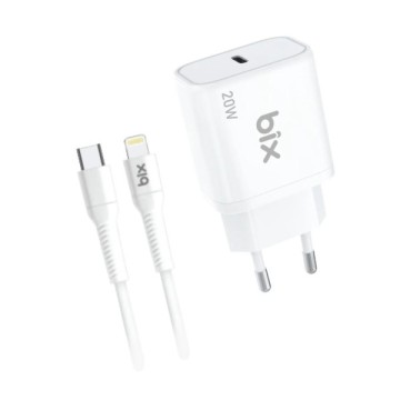 Bix BXCL22 1m Kab. 20W Lightning Şarj Cihazı Beyaz