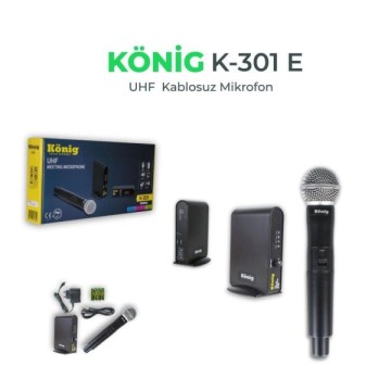 König K-301 E UHF Tek Kanal 1 El Mikrofonu