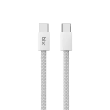 Bix T4CC-WT Type-C to Type-C Şarj Kablosu Beyaz