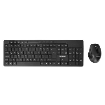 Everest KM-510 Siyah Kablosuz Klavye Mouse Seti