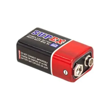 Supex 6F22 9V Çinko Karbon Pil