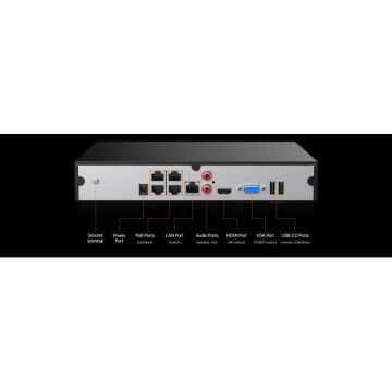 Tenda TN3104-4P 4 Kanal PoE NVR Kayıt Cihazı