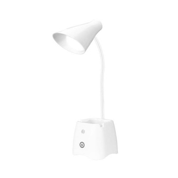 S-Link SL-M9052 Beyaz Ledli Kalemlikli Masa Lambas