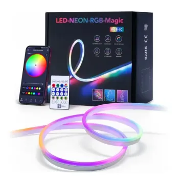 12V Kumandalı Neon Rgb Şerit Led 5m