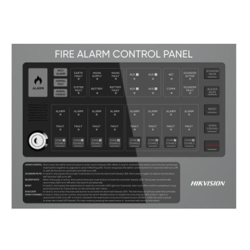 Hikvision HF-C108 8 Bölge Konv. Yangın Alarm Panel