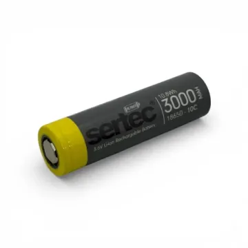Sertec 18650 3.6V 3000mAh 10C Başsız Lityum Pil